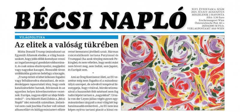 A Bécsi Napló legfrissebb számában Máté Lászlótól is búcsút vesznek.