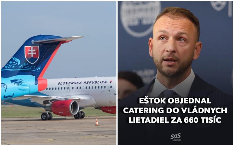 A Šutaj Eštok nevű politikai figura a konszolidáció időszakában figyelemre méltó, 660 ezer eurós összeget költött el utasellátásra a kormánygépeken.